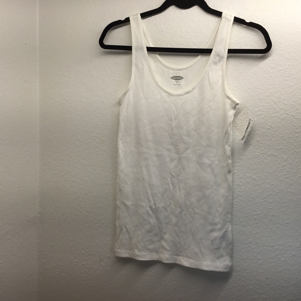 Old Navy Fitted Tank Top White
